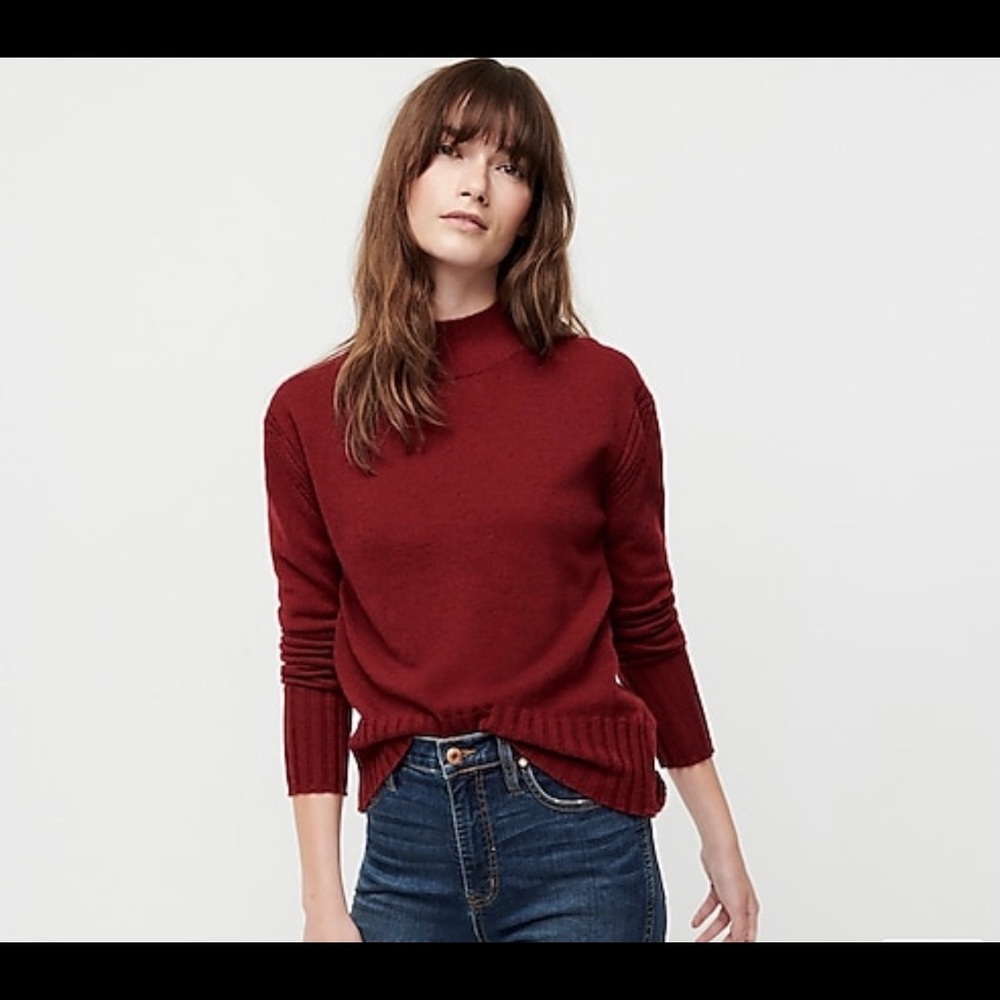 JCrew Cashmere Mockneck Sweater
